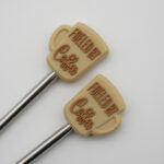 Knitting Margot stitch stoppers - Fueled by Coffee - caramel