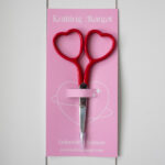 Knitting Margot nůžky – heart – red